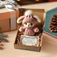 thumbnail image 4 of B Mini Bunny Easter Gift Box With Soft Plush Fabric, Cute Rabbit Design And Sturdy Construction For Holiday Treats, Kids Presents And Party Favors, 4 of 4
