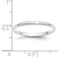thumbnail image 4 of Bande Demi-Ronde 14KW 2mm LTW Taille 6.5 Taille 6.5, 4 of 4