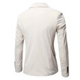 thumbnail image 3 of Mens Jacket Winter Mens Autumn And Winter Fashion Personality Solid Color Casual Suit Jacket, 3 of 3