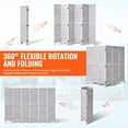 thumbnail image 3 of VEVOR Wood Room Divider Wooden Privacy Screen 6 Panel Room Separation Divider, 3 of 9