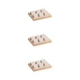 thumbnail image 2 of kurtrusly Wood Earring Card Holder w/ Tray Jewelry Display for Accessory 6 Pair Cream 3Set, 2 of 6