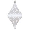 thumbnail image 1 of Vickerman MT198411D Ornement Candy Glitter Net Drop Blanc de 8 Po, 1 of 1