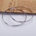 thumbnail image 3 of Maoww Women's Stainless Steel Big Circle Large Round Hoop Dangle Earrings Studs, 3 of 9