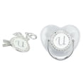 thumbnail image 2 of With Silicone Baby Pacifier Silver A-Z Letters Safe BPA Free One Piece Seamless Pacifier with Lid for Infant 6-18 Months, 2 of 7