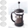 thumbnail image 4 of 5Pcs Stainless Steel Mesh Pipe Screen Filters, 80 Mesh French Press Replacement Cafetiere Filter for 350ml French Press Coffee Maker, 4 of 8