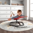 thumbnail image 4 of Costway Chaise Pivotante Sensorielle pour Enfants avec Base en Métal Antidérapante pour Enfants Autistes Intérieur Extérieur Pétale Rouge, 4 of 10