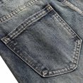 thumbnail image 4 of Meichang Mens Jean Shorts Big and Tall Ripped Distressed Denim Trunks Vintage Washed Denim Shorts Slim Fit Stretchy Straight Leg Jean Trunks, 4 of 9