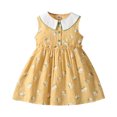 thumbnail image 2 of LOVZFMLL Jupe Princesse à Nœud pour Filles, Été, Manches Courtes, Volants, Dentelle, Col Rond, Broderie, en Maille, 2 of 4