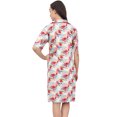 thumbnail image 3 of Bimba Chemise de Nuit à Col Cranté Imprimé Floral pour Femmes avec Poches - 8, 3 of 6