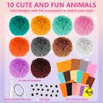 thumbnail image 2 of Pom Pom Craft Kit - Animal Art and Craft Project - DIY Plush Crafts for Kids, 2 of 6