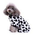 thumbnail image 1 of Full Coverage Dog Pajamas  Winter Warm Fleece Pet Pullover for Small Dogs  Milk Cows, 1 of 7