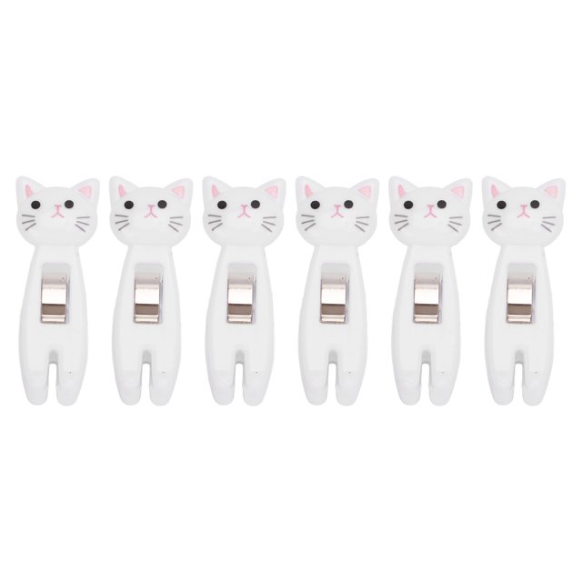 Cat Snack Clips, Food Bag Snack Clip Anti Slip Handle For Household For Office White