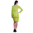 thumbnail image 3 of Moomaya Womens Full Sleeve Printed Midi Length Printed Bodycon Dress, 3 of 6