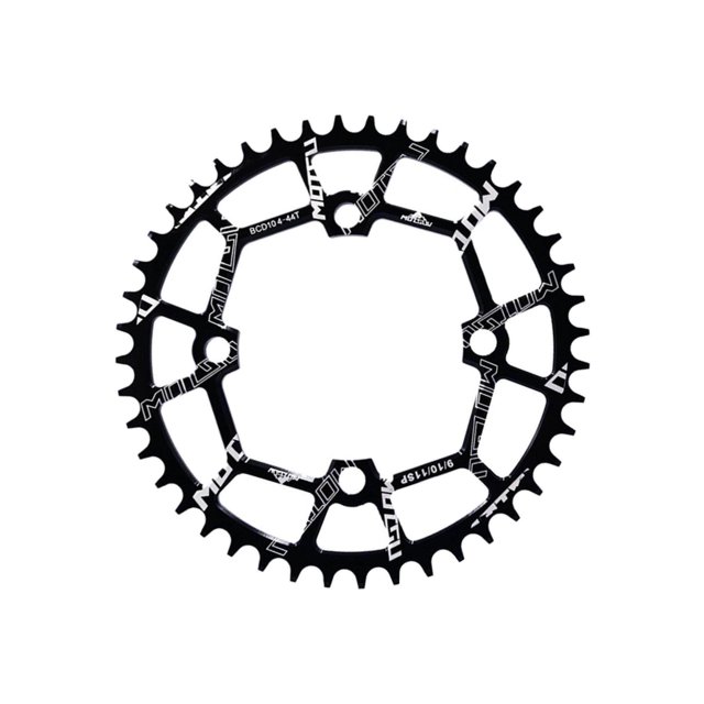 Bike Chainring 104BCD Chainwheel Bicycle Chainring Single Speed Chain bolt Bike Sprockets Round Chain Ring Parts Black 44T