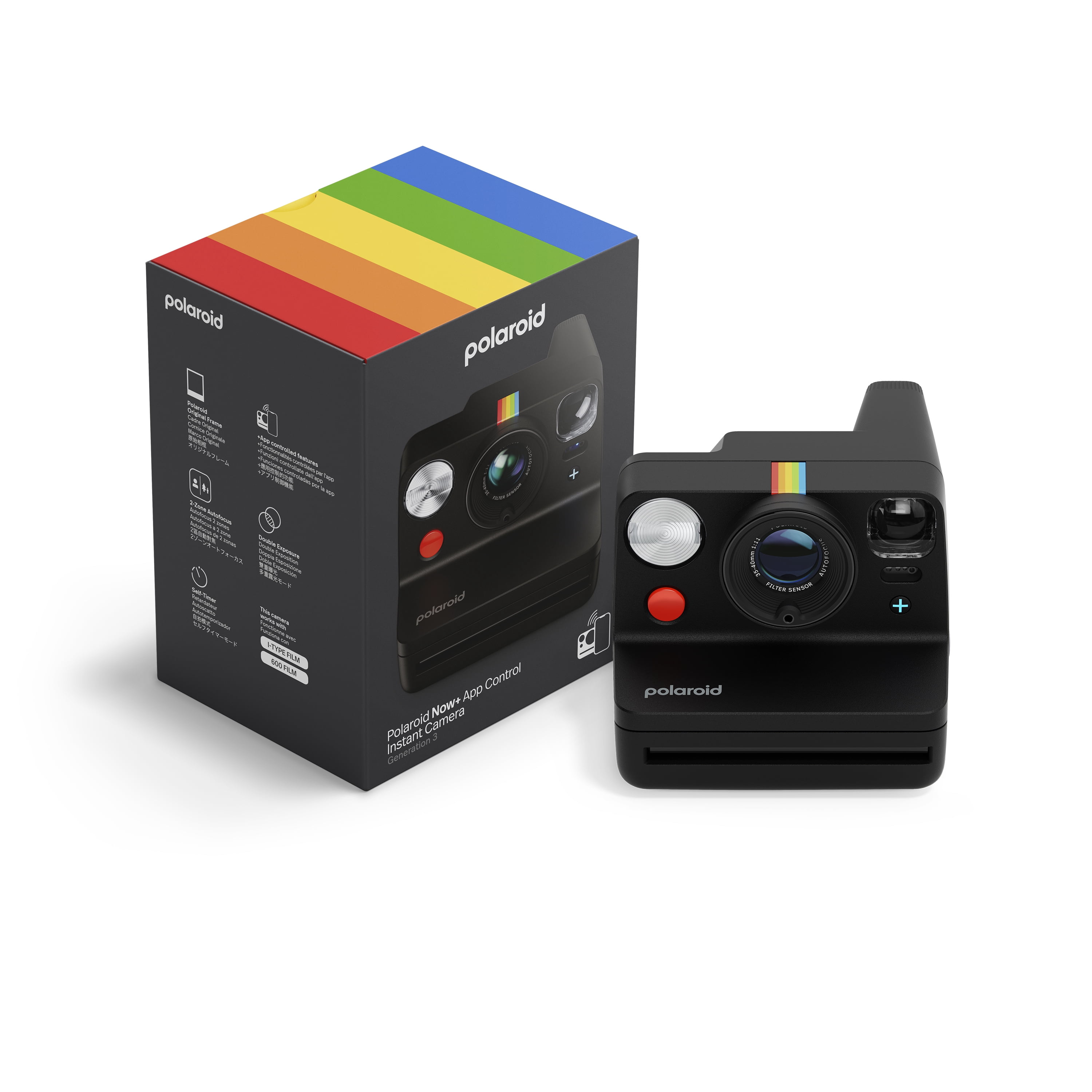 Polaroid Now+ Génération 3 caméra instantanée - Noir