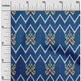 thumbnail image 1 of oneOone Cotton Silk Fabric Paisley & Chevron Ikat Printed Craft Fabric BTY 42 Inch Wide, 1 of 4