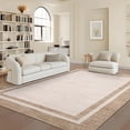 thumbnail image 2 of Bordered Washable Area Rug,Hallway Runner Rug,Washable Rug with Non-Slip Backing Stain Resistant Easy Cleaning Floor Cover for Dining Room, Living Room, Bedroom, 2 of 6