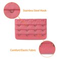 thumbnail image 4 of INSPIRE CHIC Women's 3 x 4 Hooks Bra Extender Extension Strap Multi Color Bra Band 5 Pcs Multi-Color, 4 of 5