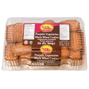 Verka Punjabi Vegetarian Whole Wheat Baked Cookies, 2.5lbs
