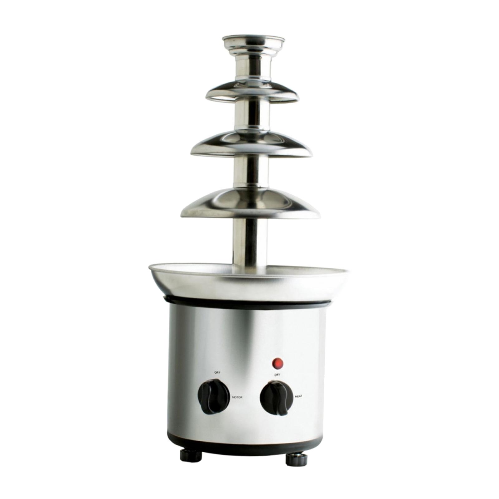 GROWTH TANK 4 Tiers Electric Chocolate Fountain Machine, Automatic Chocolate Melter Warmer