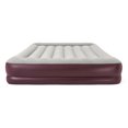 thumbnail image 1 of Bestway Pavillo Tritech Inflatable Queen Air Mattress with Electric Pump, Maroon, 1 of 4