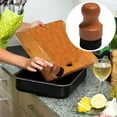 thumbnail image 2 of Oil Wax Applicator - for Cutting Board, with Food Grade Wood Handle and Sponge, Versatile, Precise Application, Nourishes Surfaces, Made of Wood + Sponge, 70g, 2 of 6