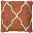 thumbnail image 1 of HomeRoots 403161 Orange & Ivoire Quatrefoil vers le Bas Jeter Oreiller&44; Orange, 1 of 1