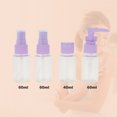 thumbnail image 2 of Unique Bargains 5 Pcs Travel Size Toiletries Bottles Containers Leakproof Squeezable Refillable Travel Bottles Set Violet, 2 of 5