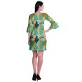 thumbnail image 4 of Moomaya Robe Courte Imprimée pour Femmes, Manches Évasées, Coupe Droite, Robes pour Femmes, Vêtements d'Été Décontractés, 4 of 6