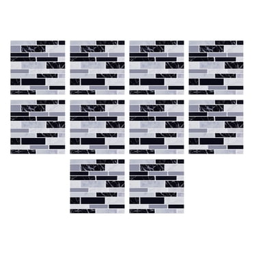 Herunwer Backsplash Tile for Kitchen Peel and Stick, Self Adhesive Wall Tiles Stick on Back Splashes for Bathroom