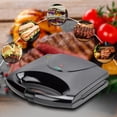 thumbnail image 4 of 750W Mini Baking Toaster Household Multi-function Non-stick Double-sided Heating Bread Maker Striped, 4 of 5