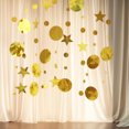 thumbnail image 2 of fastboy Five pointed star circular flower hanging decoration hanging decoration flag, 2 of 9