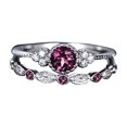 thumbnail image 2 of TopLLC Rings Women's Fashion Diamond Couple Jewelry 1 Pair Rings Set Size 6 Ring ring, 2 of 3