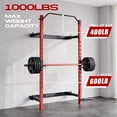 thumbnail image 2 of AKDSteel Folding Squat Rack, 1000LBS Capacity Wall Mounted Squat Rack, 2.36"x2.36" Foldable Squat Rack for Home Gym with Pull Up Bar, J Hook, Landmine, 2 of 7