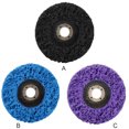 thumbnail image 1 of Disque de Ponçage pour Peinture, Disque de Retrait de Rouille; Disque de Retrait de Rouille; Disque de Meulage, Roue de Polissage en Acier Inoxydable, Bleu, 100 mm, Trou Intérieur 16 mm, 1 of 9