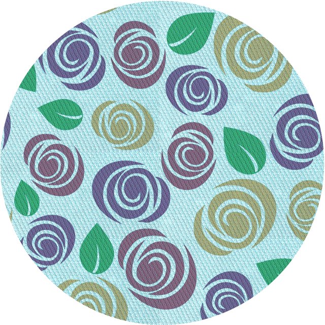 Ahgly Company Tapis Rond Lavable en Machine Intérieur Transitionnel Gris Laser Ou Gris Laser, 3 Pieds Rond