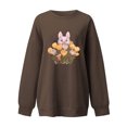 thumbnail image 3 of 2023 Chandail en Molleton de Mode pour Femmes 50 % de Rabais Liquidation Classique Décontracté Nouvel An Chandail de Mode Lapin Col Rond Manches Longues Sans Capuche Chandail Ample, 3 of 3