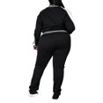 thumbnail image 5 of MAWCLOS Women Plus Size Slim Leg Sweatsuits Running Long Sleeve Jacket+Sweatpants Black XXXXL, 5 of 5
