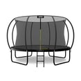 thumbnail image 1 of LeJump Trampoline Extérieur Intérieur de 12 Pi avec Filet de Sécurité et Échelle, Noir, 1 of 6