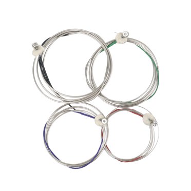 BD102 Ensemble de Cordes Double Basse 4-Cordes en Acier-Nickel Résistant à la Rouille Durable pour Double Basse (4 Pcs)