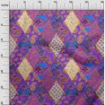 thumbnail image 3 of oneOone Rayon Purple Fabric Asian Paisley Sewing Craft Projects Fabric Prints By Yard 56 Inch Wide, 3 of 4