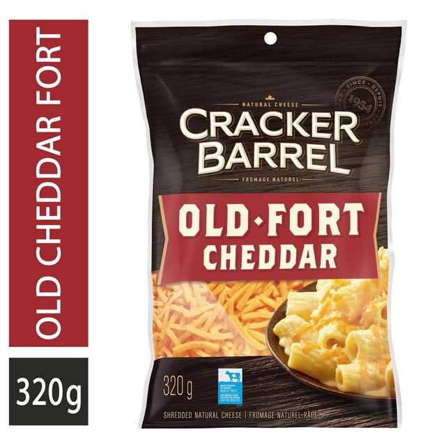 Cracker Barrel Fromage Râpé Cheddar Fort, 320g