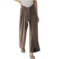 thumbnail image 1 of EQWLJWE Pantalons pour Femmes Mode Décontractée Été Pantalons Solides Bandage Fendu Long Pantalons pour Femmes Liquidation, 1 of 8