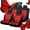 Red, variant on Full Set Of Car Seat Covers, Usavan Universal Embroidered Comfortable Memory Foam Seat Cover Set, Non-Slip Rubber Bottom Breathable 5-Seater 9-Piece Car Seat Cushions for Sedan SUV Truck