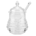 thumbnail image 1 of Honey Bottle, 245ml Honey Jar, Transparent Beehive-shaped For Home, 1 of 8