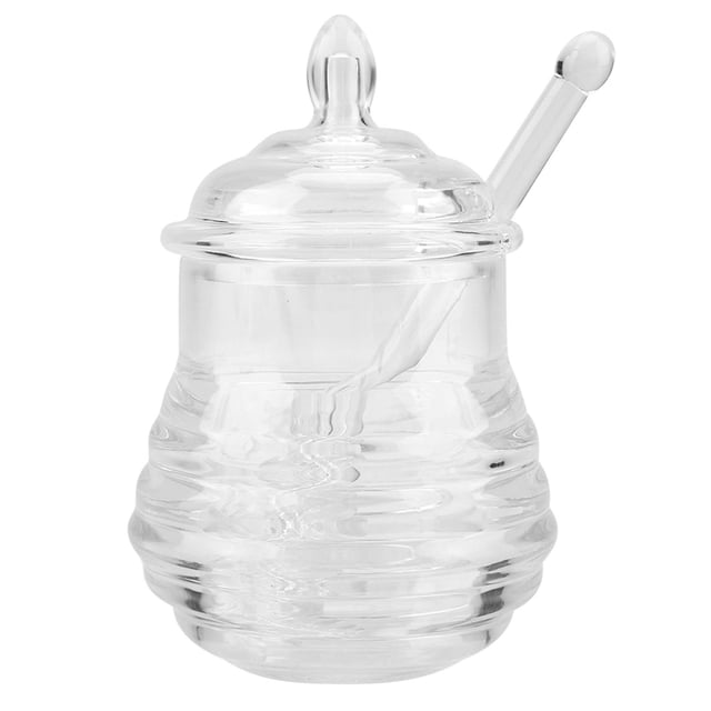 Honey Bottle, 245ml Honey Jar, Transparent Beehive-shaped For Home