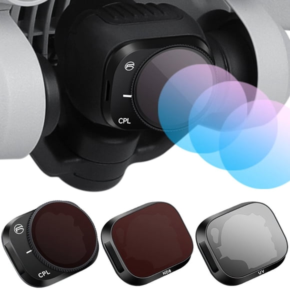 3/6 Pack Filters Compatible with DJI Mini 3 Pro Waterproof UV CPL ND8/ UV CPL ND8 ND16 ND32 ND64 Camera Lens Filter Kit Aluminum Alloy Lightweight Drone Lens Filters