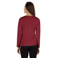 thumbnail image 4 of Inkmeso Solid Button Henley T-shirt For Womens Casual BasicLong SleeveTee T-shirts, 4 of 7