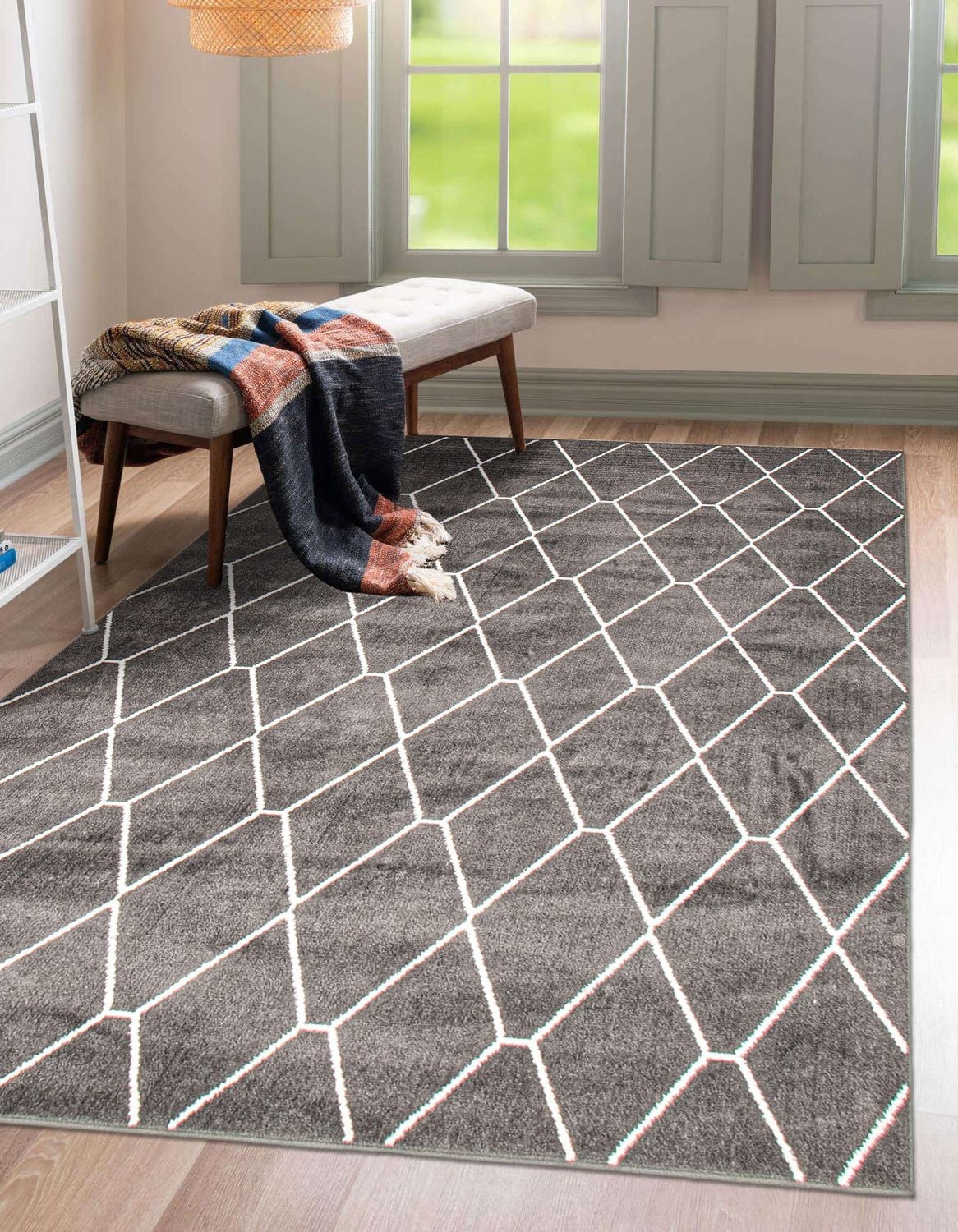 Tapis ECARPET Contemporain pour Salon, Chambre à Coucher, Salle Manger