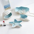 thumbnail image 2 of CHUANK 1pc Ceramic Jewelry Storage Dish  Starfish Sea Shell Shaped Display Tray  Luxury Earring Bracelet Storage Showcase  Cute Bedside Tray For Home Use, 2 of 6